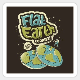 Flat Earth Cookies by Tobe Fonseca Sticker